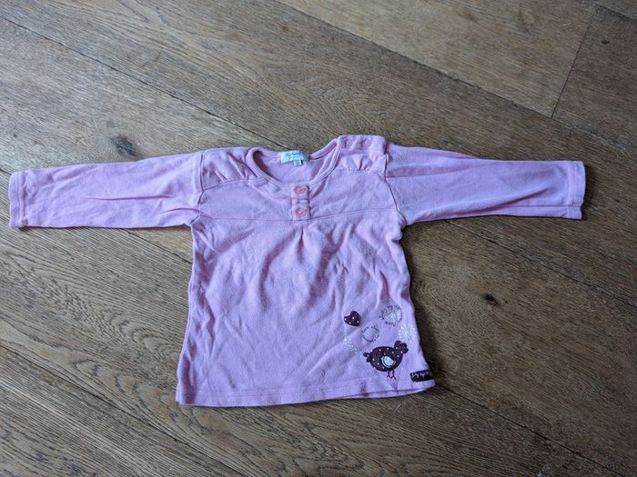 Tee shirt manches longues alphabet 23 mois