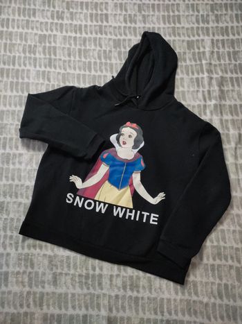 Sweat capuche noir Disney blanche neige taille L 40