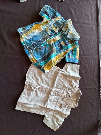 Lot 2 chemises été 18 mois