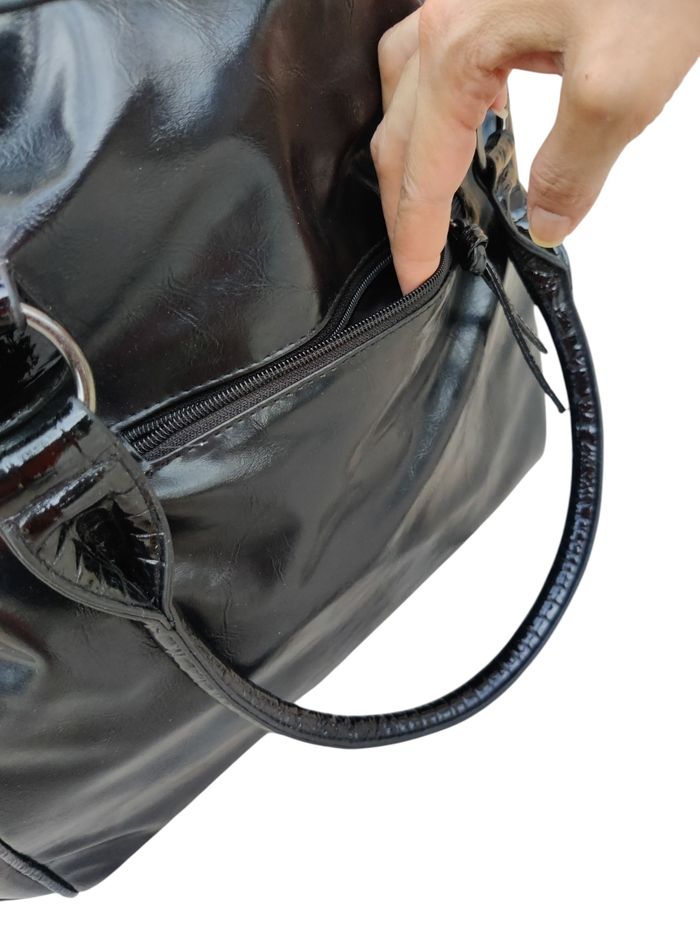 Sac à main femme cuir vintage 2009 porté épaule - neuf - photo numéro 8