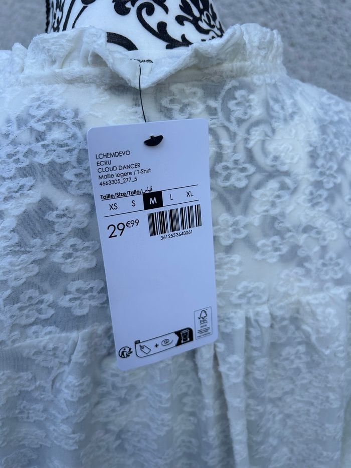 Blouse blanche cache cache - photo numéro 9