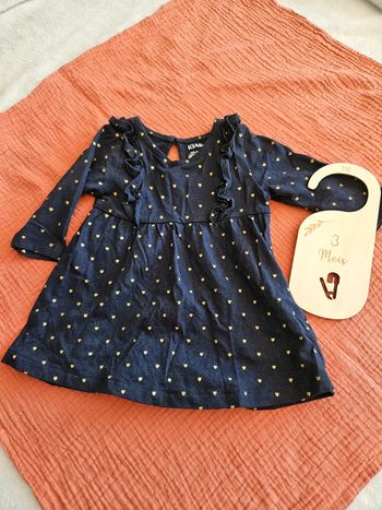 Robe à manches longues / Taille 3 mois