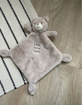 Doudou plat Ours beige crème « I am new here » NICOTOY C&A