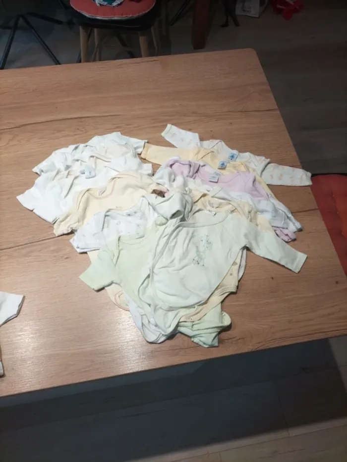 Lot de 16 bodys 3/6 mois ML et MC