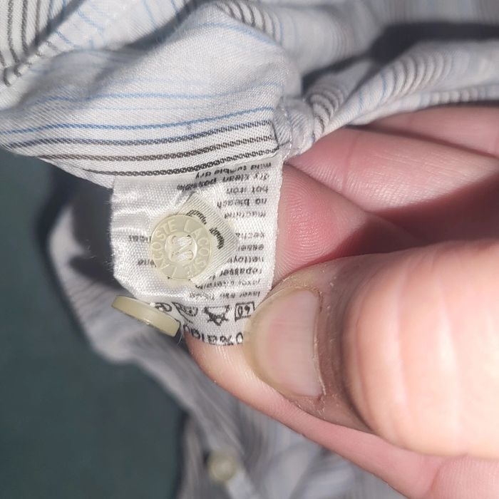 Chemise à Rayure - Manche Longue 👔 Lacoste - Taille 41 - photo numéro 6