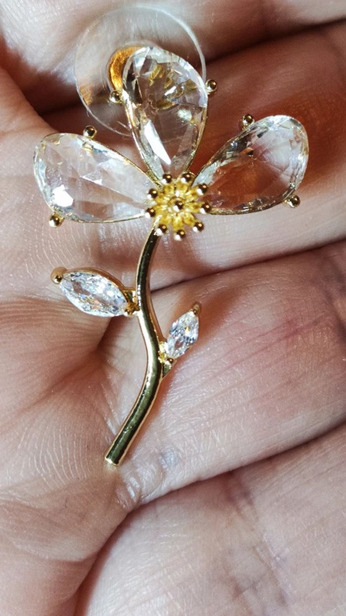 Boucles d'oreilles fleurs - photo numéro 2