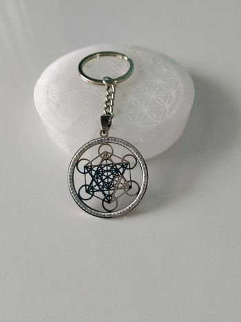 Porte clé cube de metatron neuf 