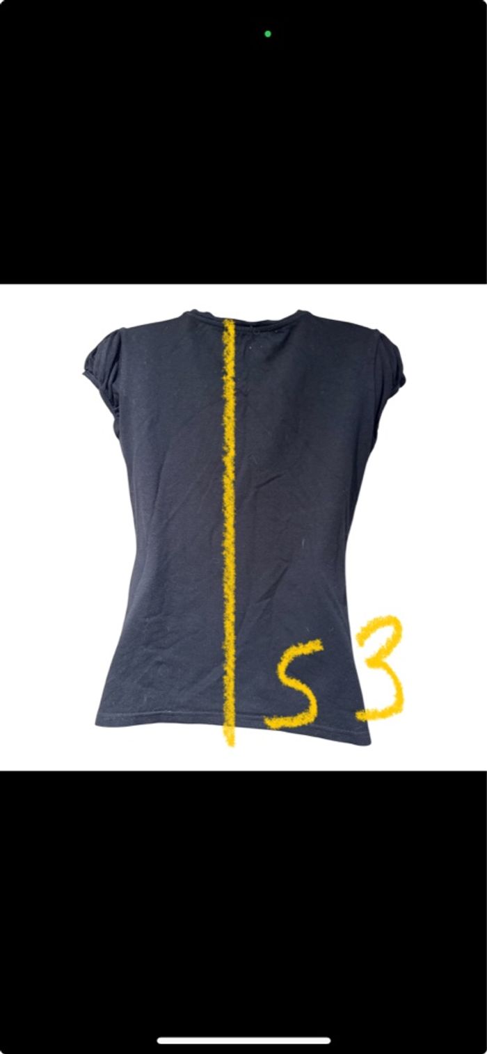 T-shirt strasse noir Pimkie, taille L Je vends un T-shirt Avec des strass - photo numéro 5