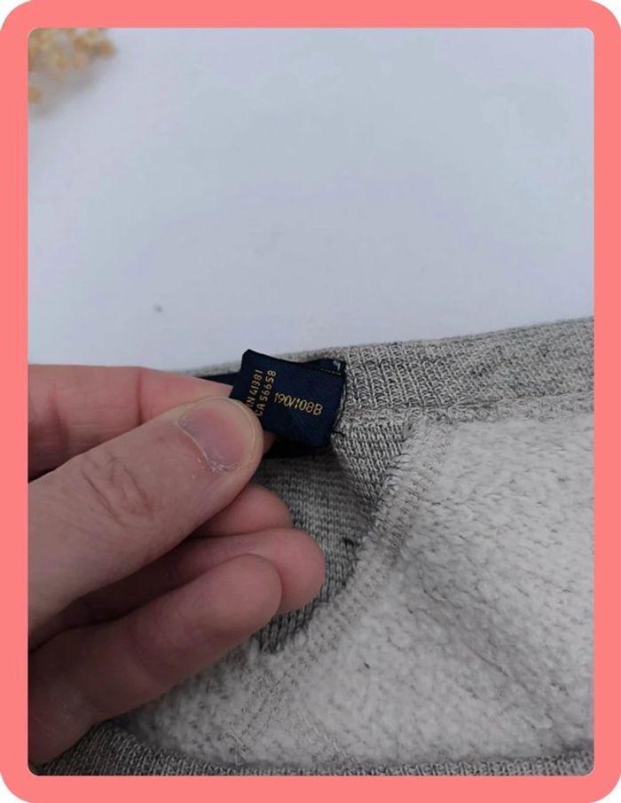 Sweat col rond Ralph Lauren homme taille XXL TTG gris avec motif excellent état - photo numéro 7