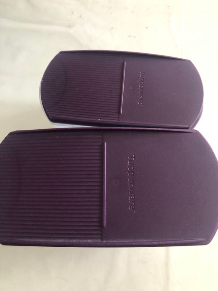 Boîte de rangement modulaire pop violet Tupperware le lot - photo numéro 2