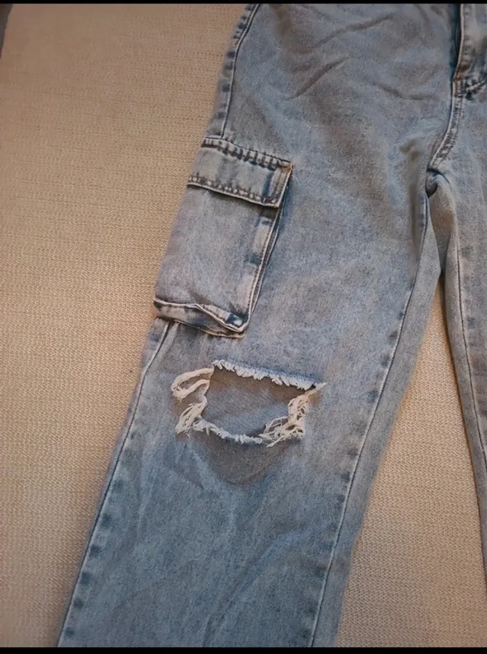 Jean's large troué taille M - photo numéro 3