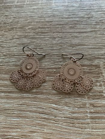 Boucles d’oreilles style mandala ajouré
