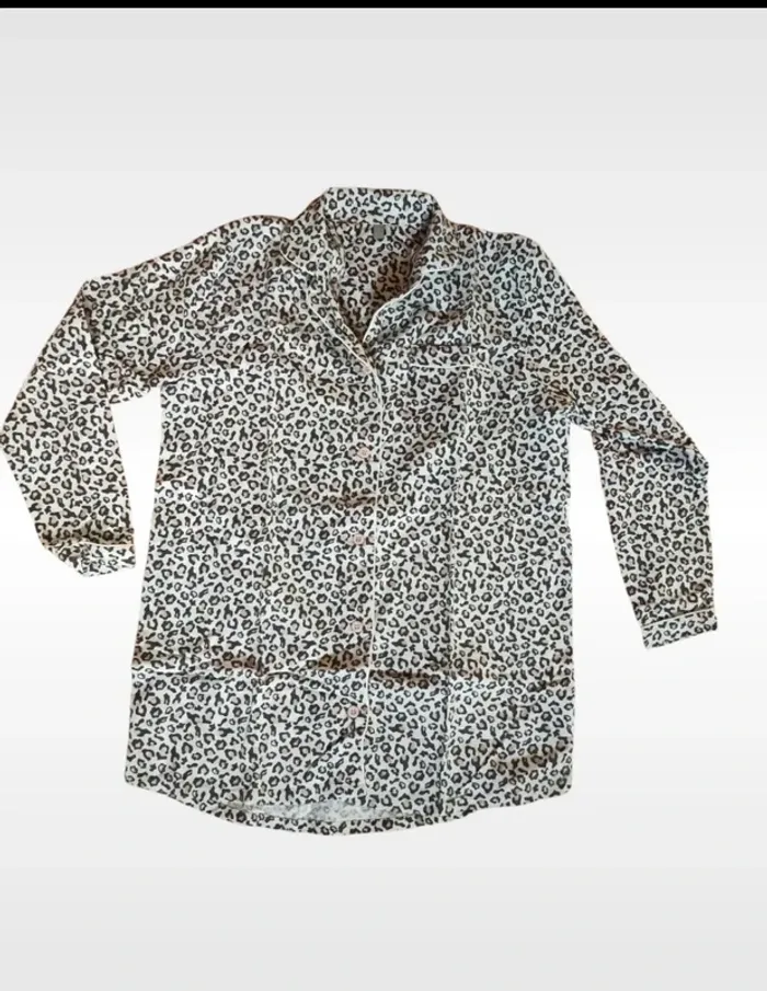 Chemise de nuit chaude léopard taille M