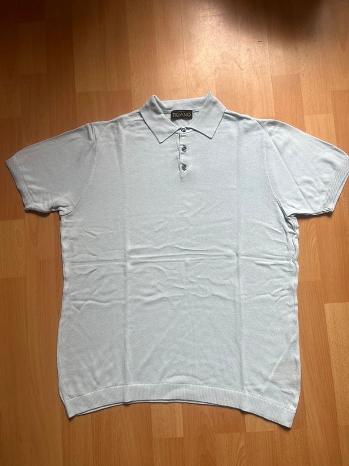 Polo homme bleu ciel Tigiano taille M