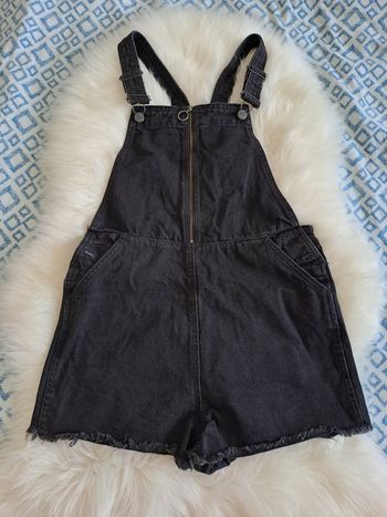 Salopette short en jean noir 36