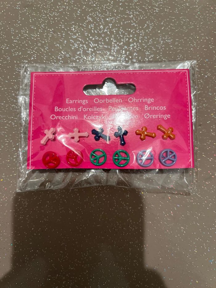 Lot de 6 paires de boucles d’oreilles