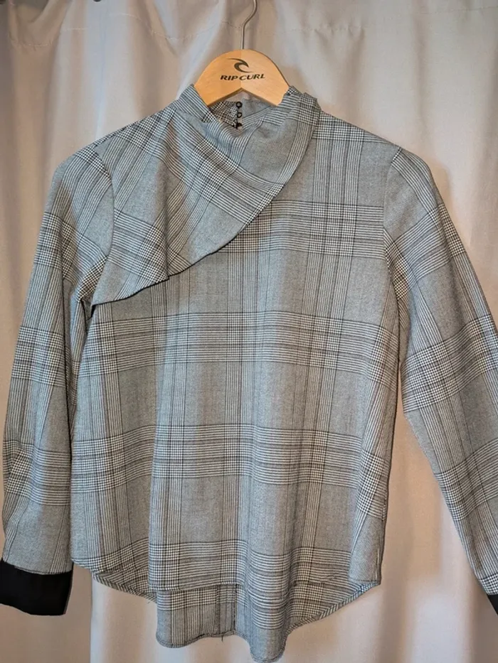 Blouse zara à carreaux
