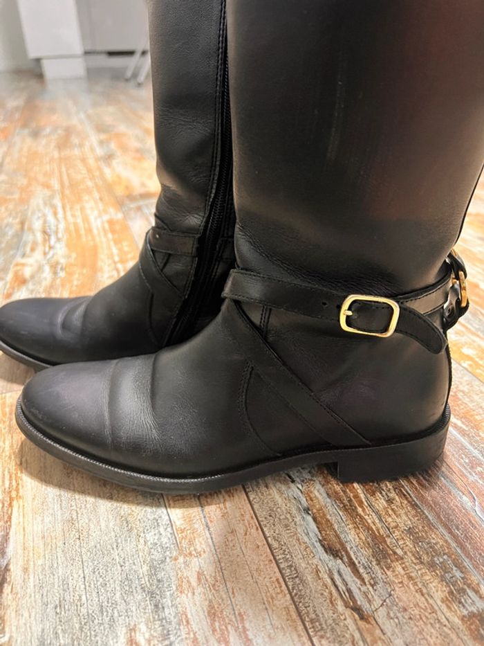Bottes cavalières cuir noir 37 Ubik - photo numéro 3