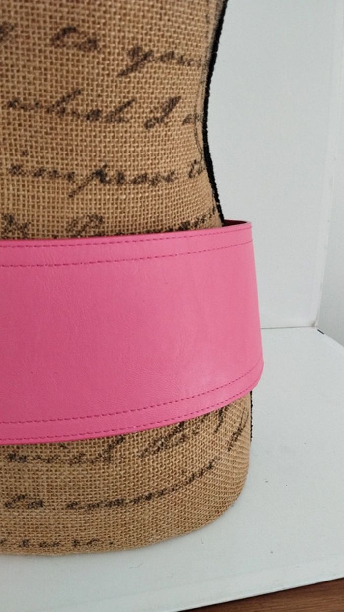 Ceinture large rose crochet 90 cm - photo numéro 5