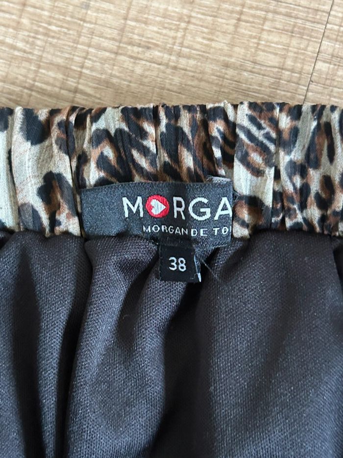 Jupe imprimée léopard Morgan taille 38 comme neuve - photo numéro 15