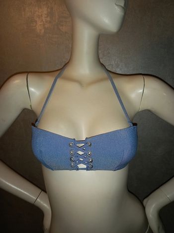 bandeau maillot de bain bretelle amovible undiz taille S neuf