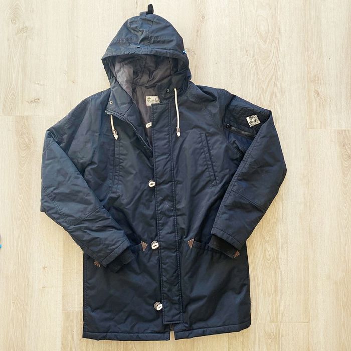 Vans Manteau Duffle Coat imperméable Noir Femme Exclusive Vintage Joel Tudor Collection très bon état (Taille S) - photo numéro 2