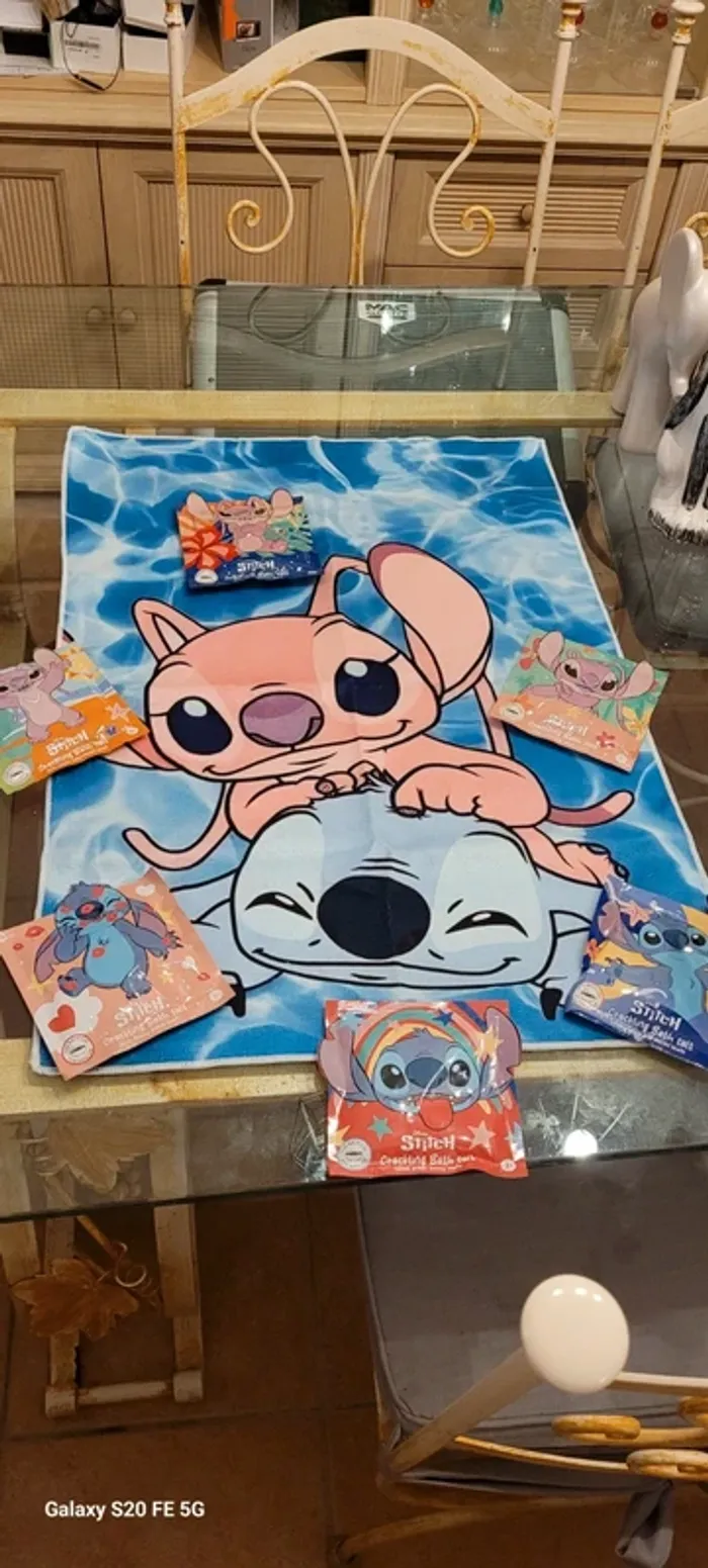 Lot Bain stitch Angel Disney