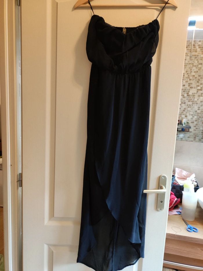 magnifique robe bustier noir stradivarius - photo numéro 5