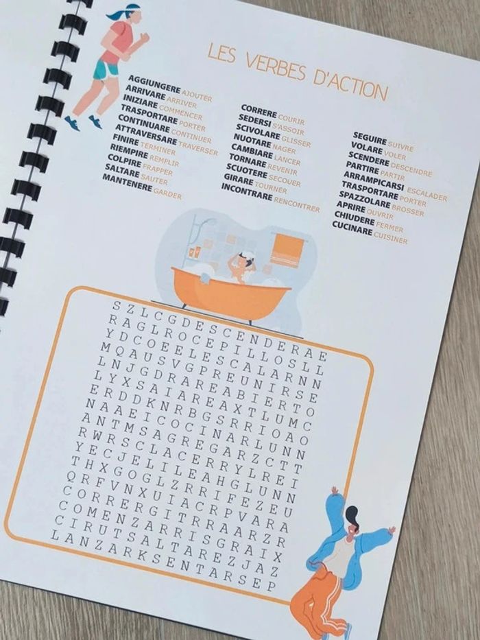 Mots Mêlés Italien 1 niveau Facile - photo numéro 5