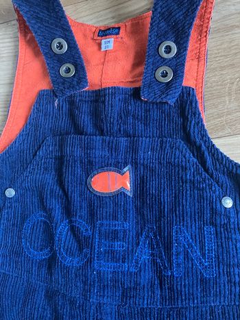 Salopette velours bébé 18 mois
