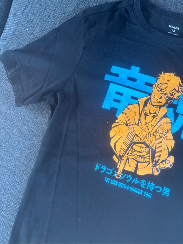 Tee shirt garçon XS noir manga - photo numéro 4