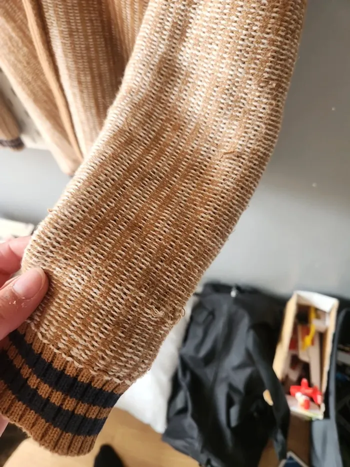 Veste à capuche zippé sherpa chaude kiabi - photo numéro 5