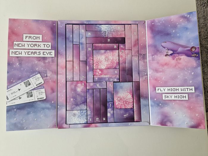 Calendrier de l'avent de Maybelline à remplir