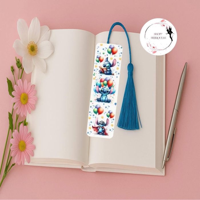 Anniversaire Stitch - Marque-page Acrylique