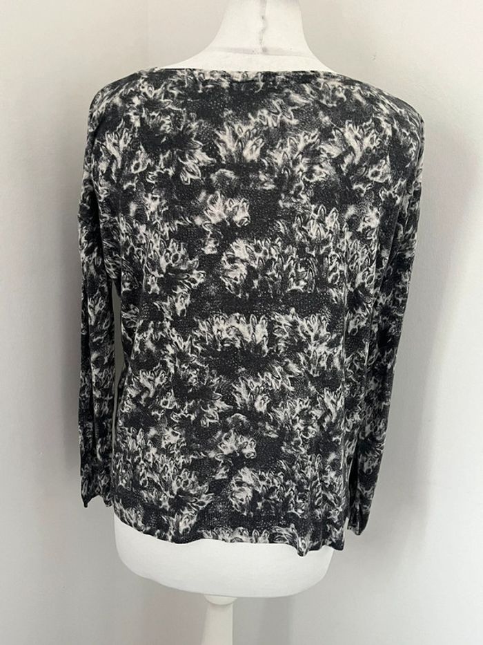 Pull fin en soie à motifs The Kooples S - photo numéro 5