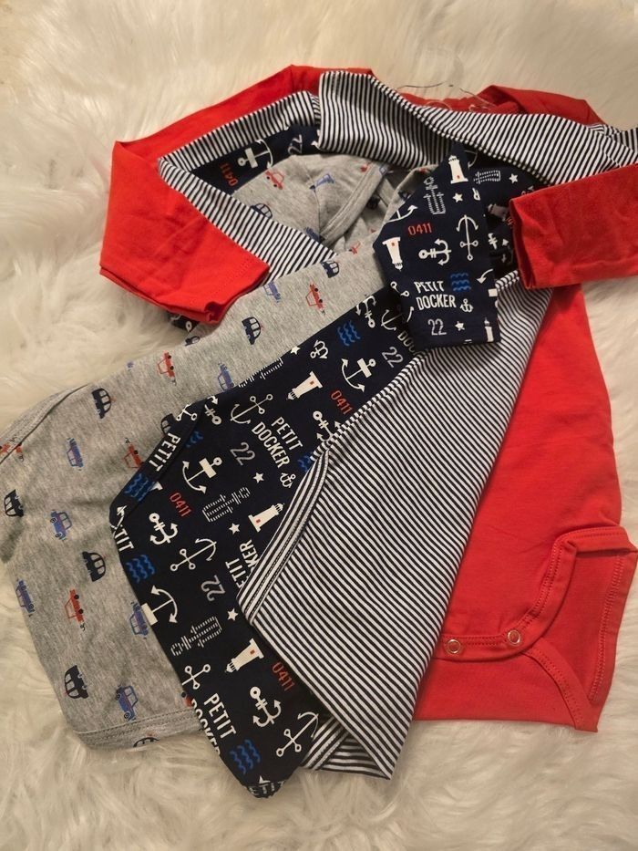 Neufs (non portés) 🏷🤩💙 bodies ML 24 mois garçon (ferme)💙💙💥💥 - photo numéro 3