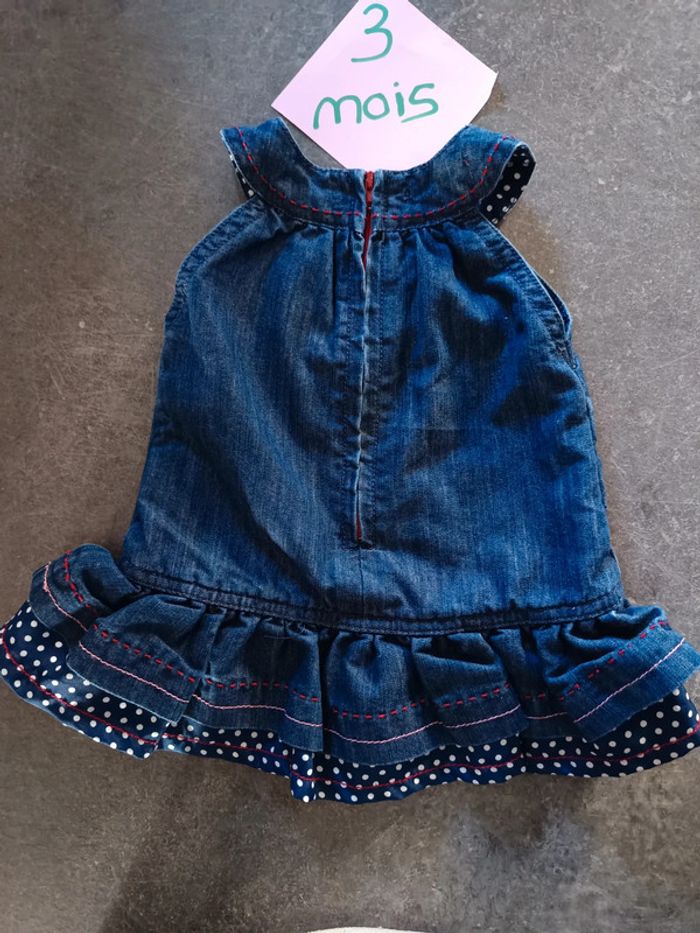 Robe en jean ourson 3 mois - photo numéro 4