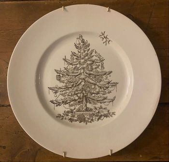 Rare Vintage assiette Noël COPELAND SPODE ENGLAND. Rare, non peint comme tous à vendre