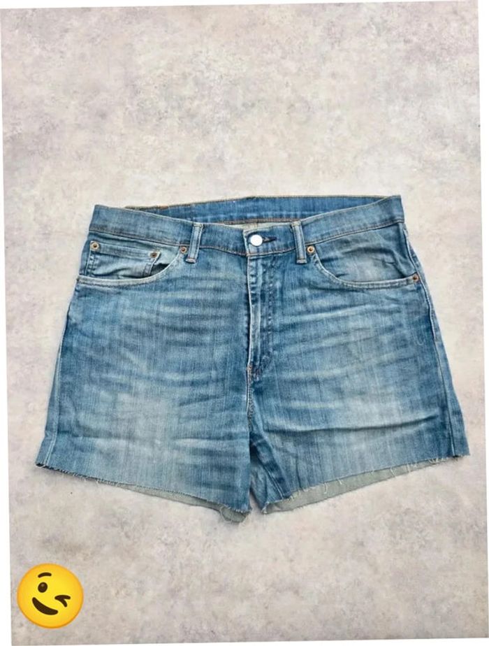 Short Levi's 751 W33 FR42 Bleu Femme Women #SHO18b - photo numéro 3