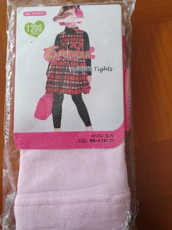 Collant opaque rose