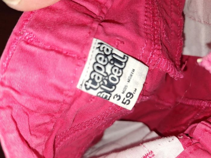 Pantalon fuchsia 3mois - photo numéro 3