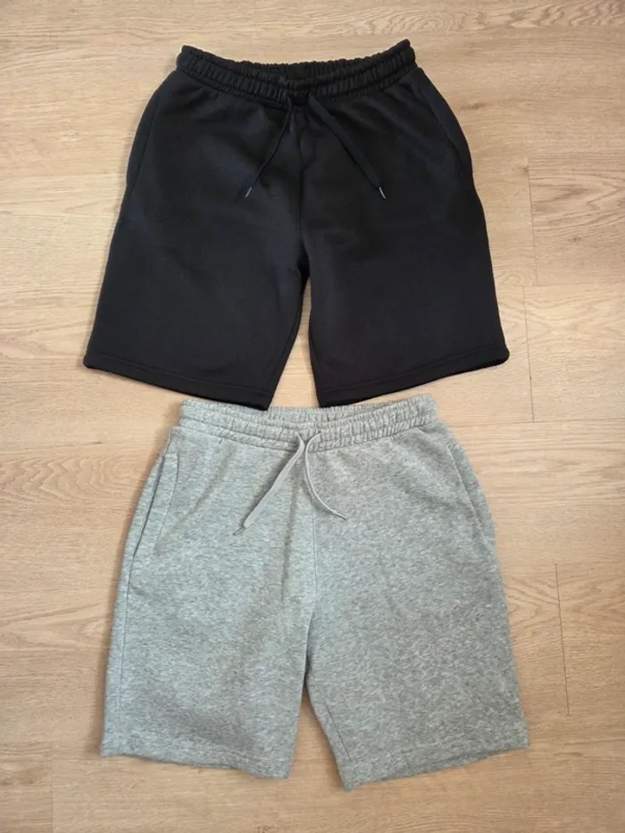 Lot de 2 short gris et noir