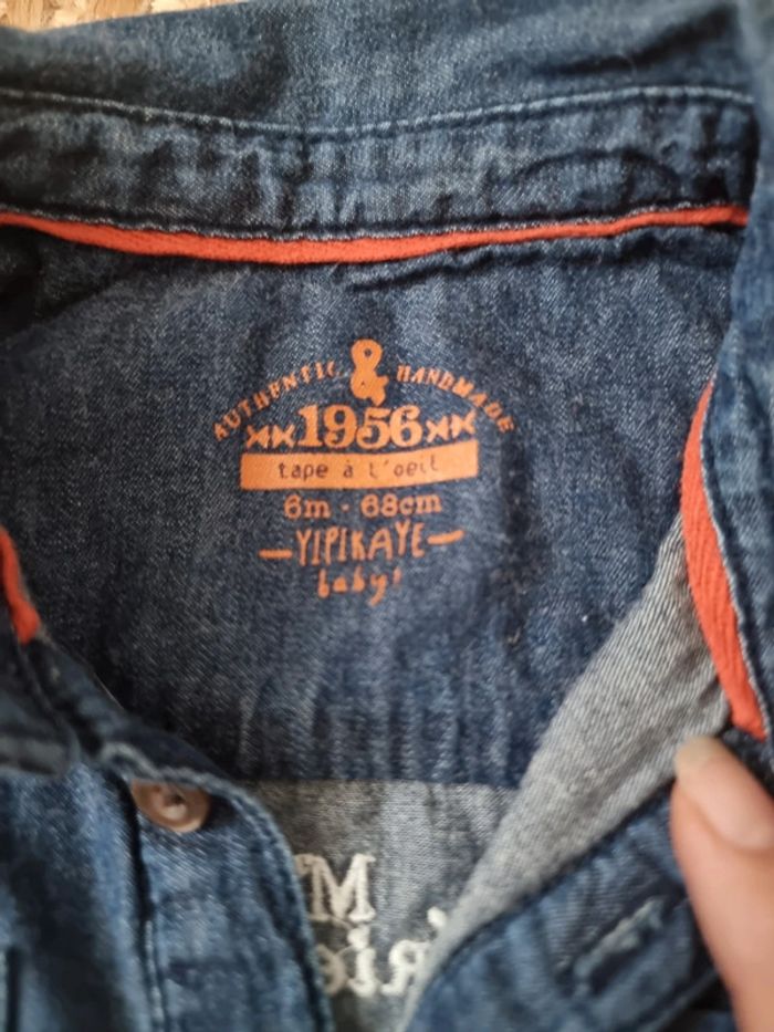 Chemise bleu jeans tape à l'œil 6 mois - photo numéro 2