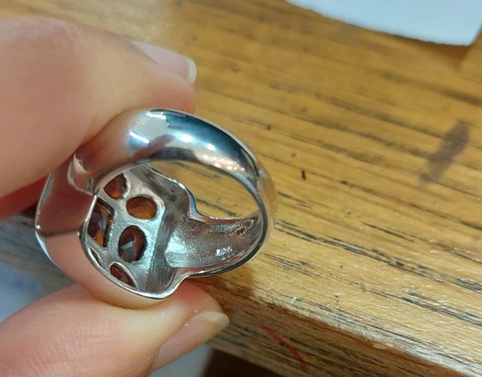 Superbe bague argent 925 et grenats - photo numéro 9