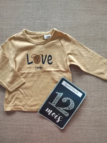 Haut manches longues 12 mois / 74 cm