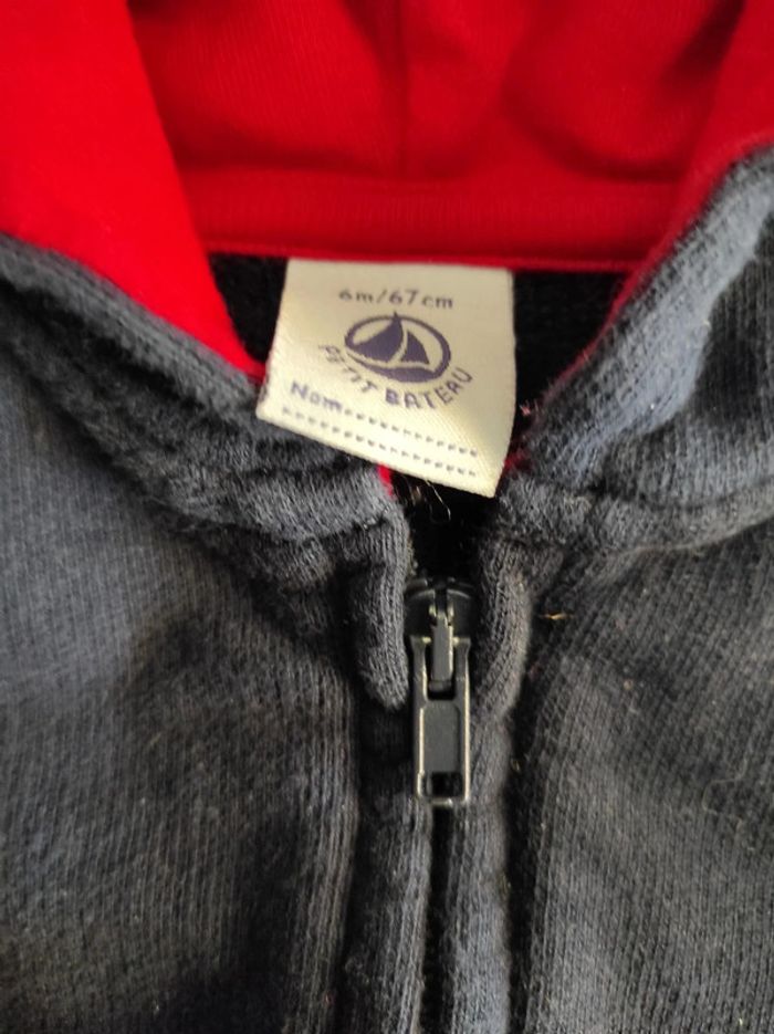 Gilet avec capuche Petit Bateau 6 mois - photo numéro 5