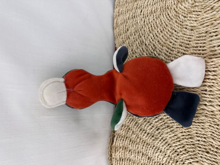 doudou canard corps souple vert bleu Bordeau - photo numéro 5