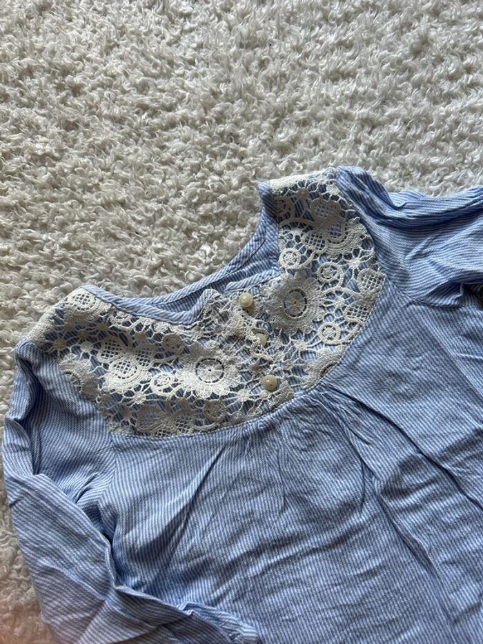 Blouse bleue - photo numéro 2