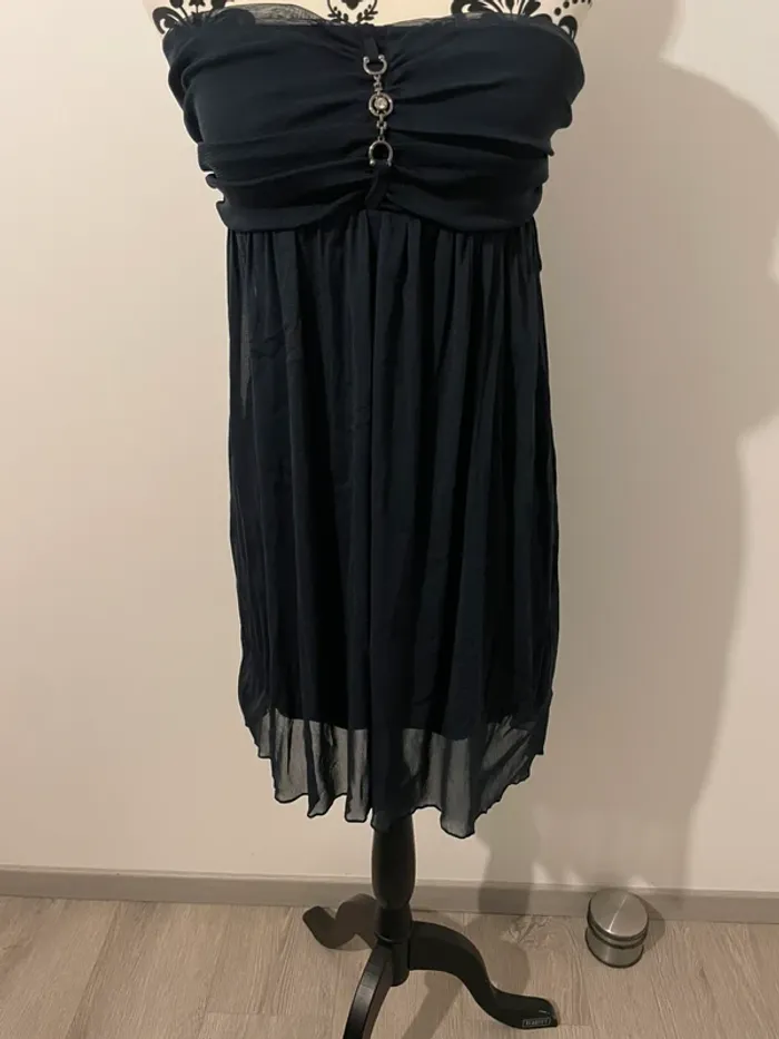 Robe bustier bleu marine taille 36 - photo numéro 3