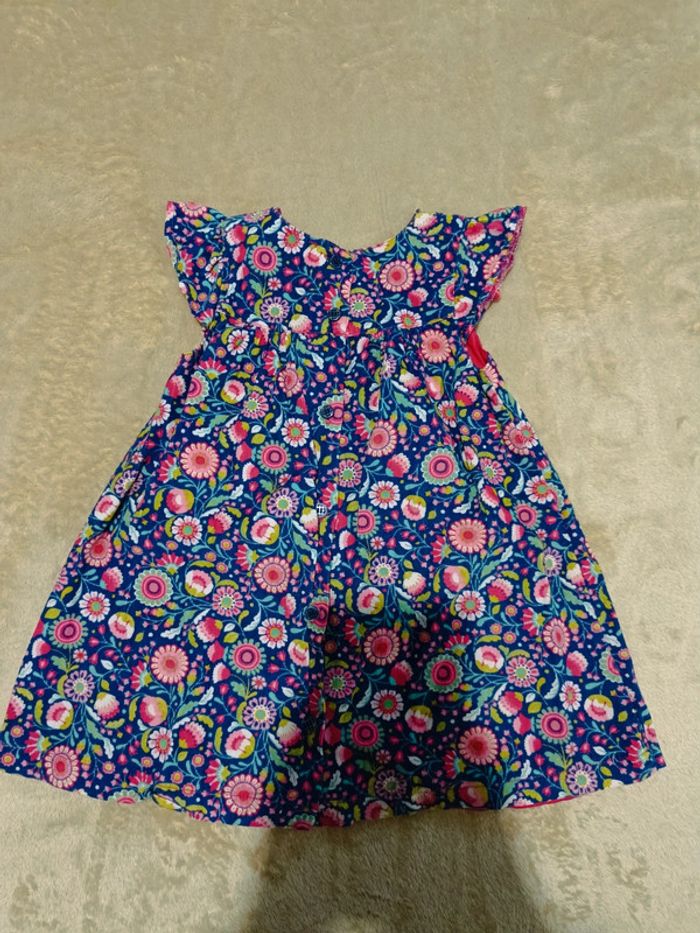 Robe velours fleurs 24 mois - photo numéro 3